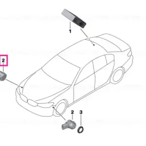 Ultrasonic sensor, azurite black II WC47 - BMW Reduceri