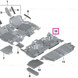 Acoperire podea spate, ANTHRAZIT - BMW Ofertă limitată