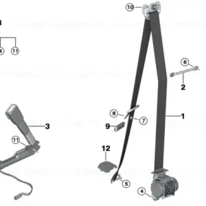 Upper belt, front right - BMW Noutate