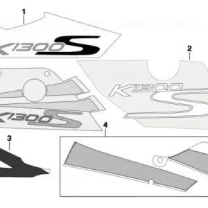 Stick-on label front left - BMW Motorrad Reducere extra