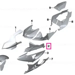 Vezi acum Trim lateral sus stânga ROHTEIL ROHTEIL / BLANK - BMW Motorrad