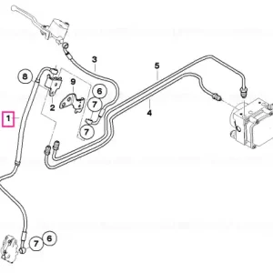 Țeavă frână față - BMW Motorrad Calitate înaltă