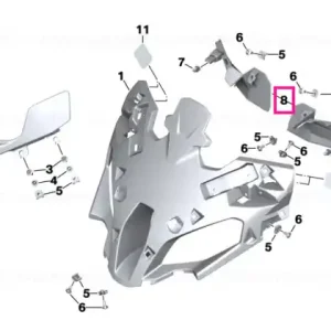 Capac interior stânga - BMW Motorrad Discount