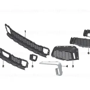 Lid air inlet partly open right M - BMW Reducere specială