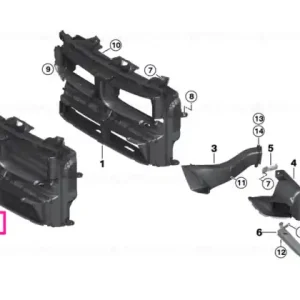 Air duct with flap control RCAR / MSP - BMW Ofertă de sezon