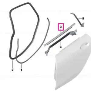 Window well strip, outer, door, rear rgt SHADOWLINE - BMW Ofertă limitată