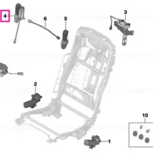 Actuator f upper backrest adjustment - BMW Transport gratuit