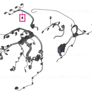 Wiring harness, engine, injector module - BMW Nu rata