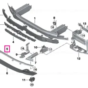 Vezi acum Suport bară protecție față inferior -M- ACC - BMW