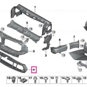 Air duct, bottom - BMW Premium