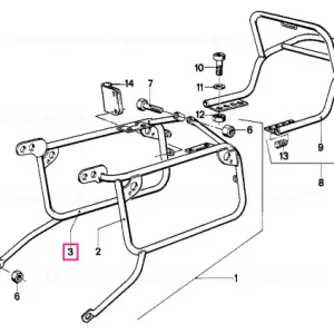 Case holder right MATT SCHWARZ - BMW Motorrad Cel mai bun preț