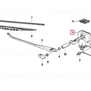Wiper motor - BMW Retur ușor