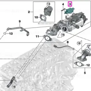 Actuator electric liniar modul EGR - BMW Seria 3 G20 G21, Seria 4 G22 G23 G26, Seria 5 G30 G31, Seria 6 G32, Seria 7 G11 G12, Seria 8 G14 G15 G16, X3 G01, X4 G02, X5 G05, X6 G06, X7 G07 Disponibil imediat
