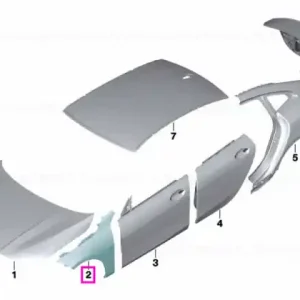 Aripa fata stanga - BMW Seria 2 F44 F74 Ieftin