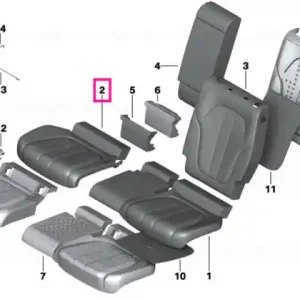 Acoperire scaun confort piele WEISS/BLAU - BMW Nu rata