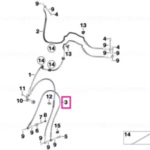Brake hose, front - BMW Motorrad Plată securizată