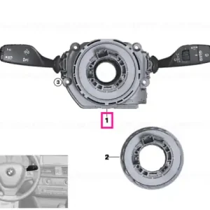Unitate comutator coloană direcție - BMW Plată securizată