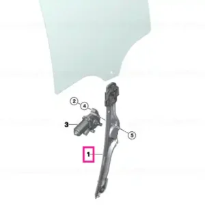 Window lifter without motor, rear left - BMW Cumpără online