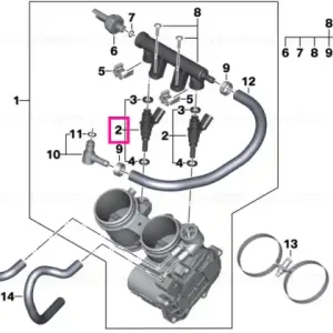 Transport gratuit Injection valve - BMW Motorrad