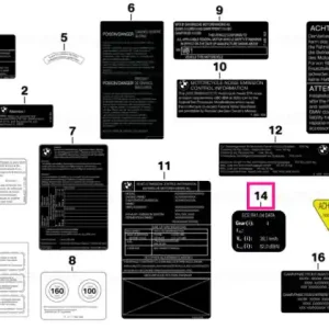 Super ofertă Label "Noise Instruction" ECE - BMW Motorrad