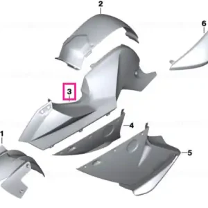 Trim panel left ROHTEIL / BLANK - BMW Motorrad Disponibil imediat