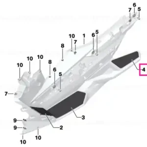 Capac podea față dreapta - BMW Motorrad Reducere de preț