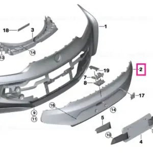 Vezi acum Capac bara spate grunduit PDC - BMW
