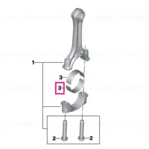 Connecting-rod bearing shell D42X1.5 BLAU - BMW Motorrad Nu rata