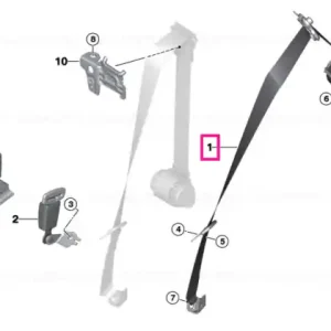 Upper belt, rear left - BMW - Mini Ofertă exclusivă