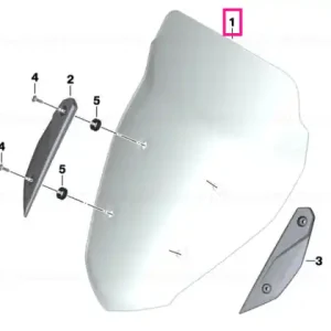 Windshield CHN L=523 - BMW Motorrad Calitate înaltă