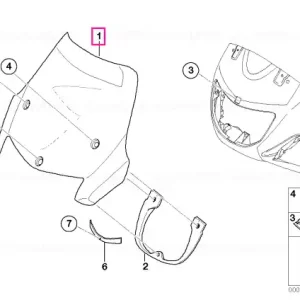 Windshield FARBE: GLASKLAR - BMW Motorrad Super ofertă
