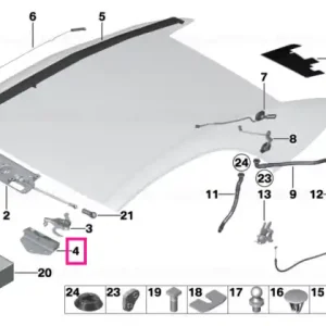 Base plate right - BMW Expediere rapidă