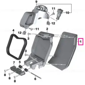 Calitate înaltă Storage compartment trim, left - BMW Motorrad