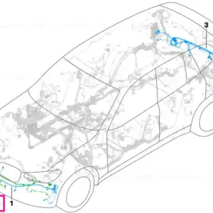 Wiring harness, front end - BMW Lichidare de stoc