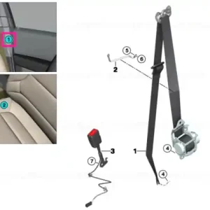 Upper belt, front right - BMW Chilipir