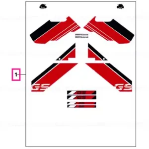 Sticker set GS - BMW Motorrad Transport gratuit