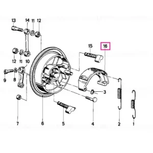 Brake shoe asbestos-free - BMW Motorrad Doar azi