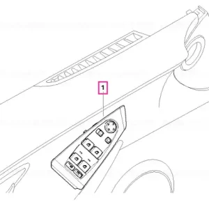 Window lifter switch, driver's side - BMW Lichidare de stoc