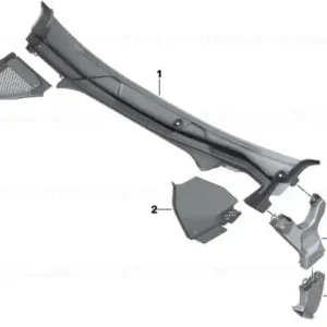 Water drain channel, upper right - BMW Ofertă