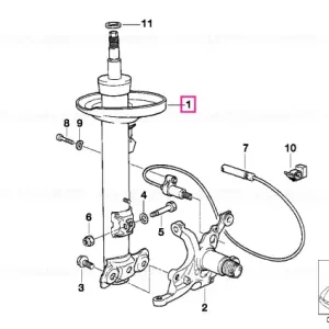 Vezi acum Left front spring strut - BMW