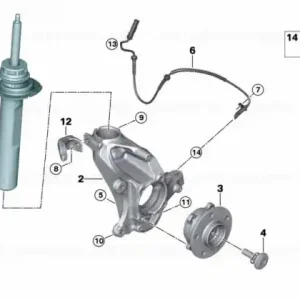 Amortizor suspensie, punte fata, stanga - BMW X2 F39 Livrare rapidă