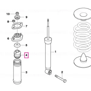 Auxiliary shock absorber, rear - BMW Mai ieftin
