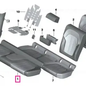 Acoperire scaun confort piele TARTUFO - BMW Chilipir