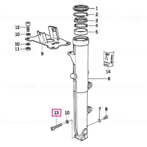 Șurub cap cilindric M8X45-8.8 SW - BMW Motorrad Bestseller