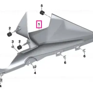 Trim lateral superior stânga - BMW Motorrad Ofertă specială