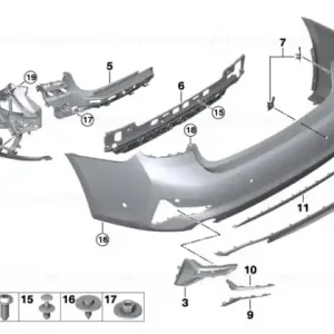 Absorber funnel, left - BMW Reducere de preț