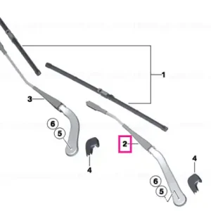 Wiper arm, driver's side - BMW Premium