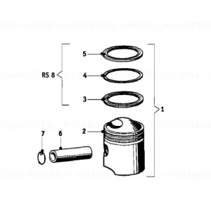 Cumpără online Piston FÜR ZYL. 72,50 - BMW Motorrad