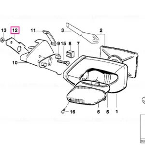 Cel mai vândut Mounting plate right - BMW Motorrad