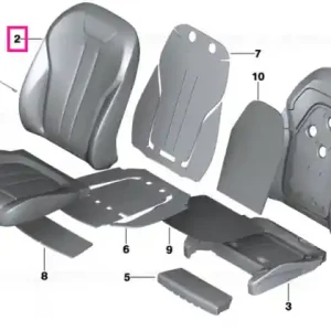 Acoperire spătar confort piele stânga ELF.WEISS - BMW Cumpărături sigure